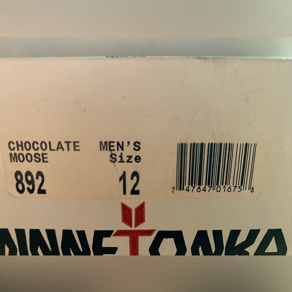 Minnetonka Men's Moosehide Classic Moccasins NWT/Box - Picture 4 of 7